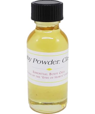 Baby Powder: Classic Scented Body Oil Fragrance Regular Cap - Light Gold - 1 oz. - ID#31861 1 Ounce (Pack of 1)