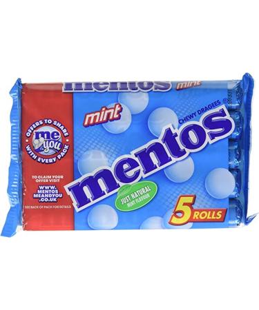Mentos Mint Rolls 5 Count (Pack of 1) Sold By Kidzbuzz