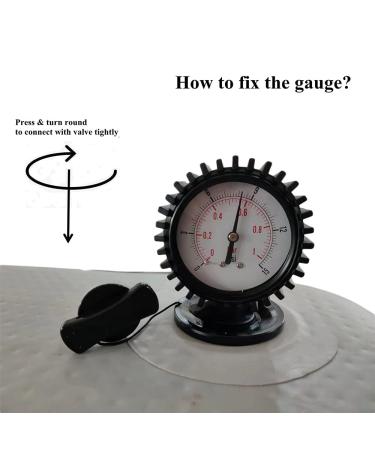 15PSI 1BAR Barometer Kayak Air Pressure Gauge | Inflatable Boat Raft Pressure Gauge - Buy Online on GoSupps.com