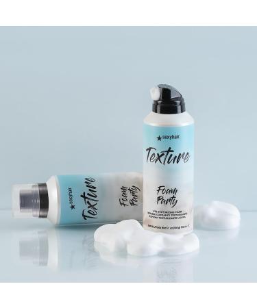 SexyHair Texture Foam Party Lite Texturizing Foam 5.1 Oz | Buildable Hold | Adds Shine | All Hair Types - Buy Online on GoSupps.com
