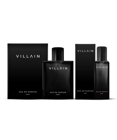 Bloom Beauty Villain Luxury Woody Spicy Perfume for Men | Long Lasting Fragrance with Patchouli Cedarwood I Eau de Parfum Gift Set - 100ml + 20ml