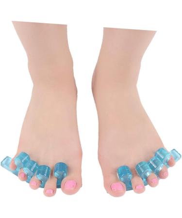 Silicone Gel Bunion Cushions & Dividers - Orthotic Shoe Pad for Toe Separation and Pain Relief - Blue - Buy Online on GoSupps.com