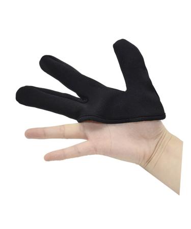 CLISPEED Hair Straightener Gloves 1pc Finger Cot Gloves Hair Curler Modeling Finger Guard Heat Resistant Barber Gloves Black 11x10cm - Buy Online on GoSupps.com