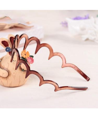 3-Piece Plastic Zigzag Hairbands - Stylish Hair Accessories for Men & Women | International Shipping Available - Buy Online on GoSupps.com
