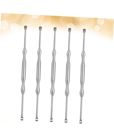 5pcs Healvian Stainless Steel Ear Cleaner Set for Earwax Removal and Ear Cleaning - Metal Silver Earpick Set - Buy Online on GoSupps.com