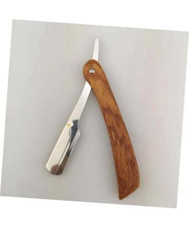 Beavorty Men's Wet Razor Safe Manual Double Edge Hair Trimmer for Eyebrows & Face | Premium Wooden Design - Buy Online on GoSupps.com