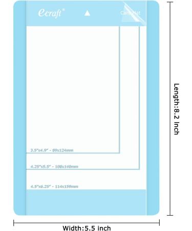 Ecraft Card Mat for Cricut Joy - 4.5x6.25 Inch Adhesive Blue Craft Quilting Mats (3 Pack) | Durable Sticky Replacement Accessories for Cricut Joy - Cricket Cut Mats - Buy Online on GoSupps.com