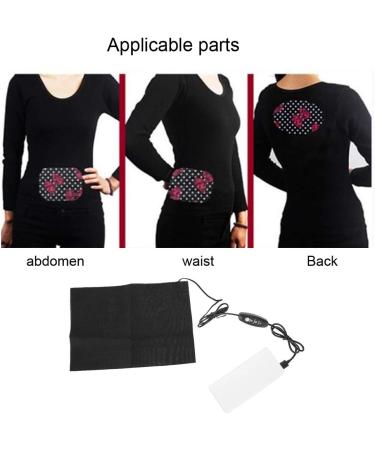Brrnoo Electric USB Heating Pad - 3 Levels Temperature Control for Waist & Belly, Winter Warming Mat - Buy Online on GoSupps.com