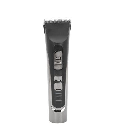 Powerful Motor Electric Hair Trimmer Lithium-ion Battery Fast Charging Indicator Light Adjustable Fine Tuning (Black)