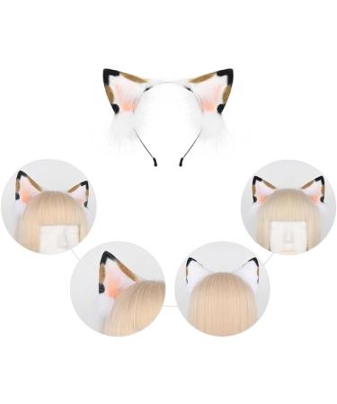 TQUXNGA Animal Cosplay Costumes Faux Furs Cat Foxes Wolf Furry Tail and Ears Headband for Halloween Party Costume Accessories Calico cat suit - Buy Online on GoSupps.com