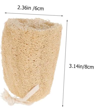 Buy 4pcs Organic Loofah Cleaning Brush Set - Exfoliating Body Scrubber & Dish Washing Sponge - Natural 8cm Loofah for Bath & Shower - Buy Online on GoSupps.com