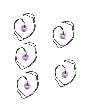 Minkissy 5st necklace with safety buckle Pendant Necklace Crystal Necklace Traditional crystal-trailer decor gemstone trailer necklaces a necklace stone necklace portable