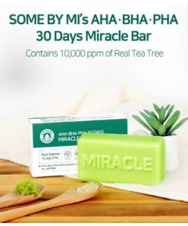 Some By Mi Some Mi Aha. Bha. Pha 30 Days Miracle Cleansing Bar 95 G (Pack of 1) - Buy Online on GoSupps.com