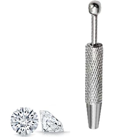 Rhinestones Collecting Tool 4 prong stone lifting tool non-slip precision component holder hand tweezers jewelry accessories B - Buy Online on GoSupps.com