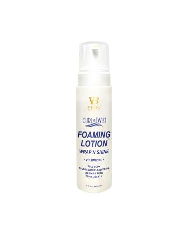 Curl & Twist Foaming Lotion Volumizing - 8.5 oz/ 250ml | Moisturizing and Hydration Smoothing with Natural High Shine | Defining Curls All Day Long | Dries quick Tames flyaways Adds shine & volume
