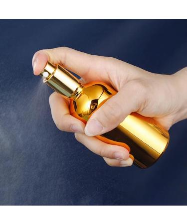 2 x Martini Bar Mister Sprayer Bottles - Refillable Glass Cosmetic Containers for Cocktails - Gold & Silver - Buy Online on GoSupps.com