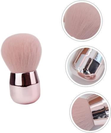 DOITOOL 1pc Pink Makeup Brush Round Head Fiber Bristles Foundation Brush - Buy Online on GoSupps.com