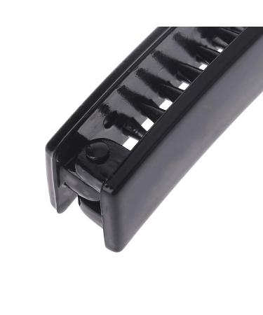 Lyguy Banana Hair Sponge & Clips - 2 Pcs 10 cm Black Square Hair Holders for Ponytails - Buy Online on GoSupps.com