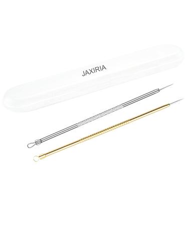 Blackhead Remover Kit - 2 PCS Pimple Popper Tool for Face & Nose | Blackhead & Whitehead Removal Treatment Tool - Blemish & Acne Extractor Set - Buy Online on GoSupps.com