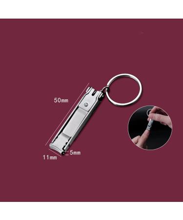 UNbit Nail Clipper 1PC Foldable 0.5cm Ultra-Thin Portable Stainless Steel Nail Toe Cutter Trimmer Scissor Manicure Pedicure Tool Fingernail Clipper - Buy Online on GoSupps.com