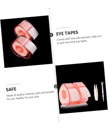 minkissy 2 Roll Lace Double Eyelid Sticker Eye Lift Tape for Droopy Lid Women Eyelid Strip Self- Adhesive Eyelid Stickers Hooded Patch Double Eyelid Fiber - Buy Online on GoSupps.com