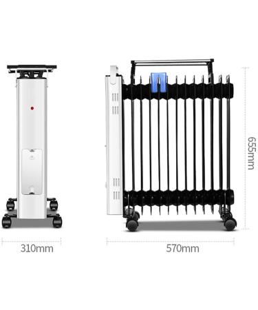 Heater Electric Vertical Heater/Bathroom Waterproof Heater 3S Rapid Heating 13 Pieces of Electric Oil Heater Efficient Heating Heating and Humidification One Overheat Protection Dumping Power Failur - Buy Online on GoSupps.com