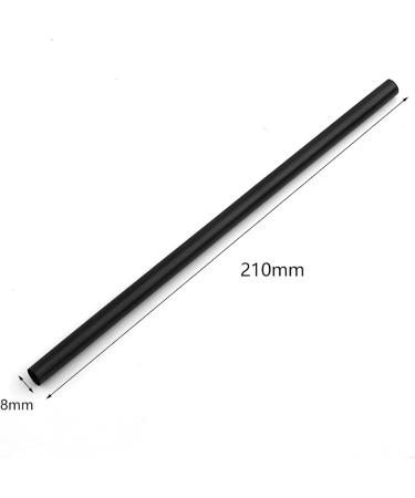 250 Pack Smoothies Black Drinking Straws 8mm x 210mm - Buy Online on GoSupps.com
