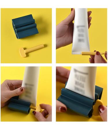 Tube Toothpaste Squeezer Toothpaste Squeezer Rolling Toothpaste Squeezer Toothpaste Seat Holder Rolling Tube Toothpaste Dispenser Manual Toothpaste Squeezer For Tube Toothpaste Facial Cleanser Cream Yellow(2pcs)+white(2pcs)+blue(2pcs)+orange(2pcs) - Buy Online on GoSupps.com