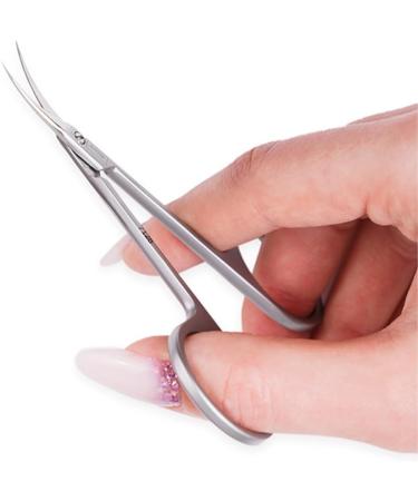MISTERO MILANO Cuticle Cutter - Nail Scissors with Sharp and Smooth Cut - for Strong Toenails - Extra Sharp Precision Curved Stainless Steel - Manicure Pedicure Scissors - Buy Online on GoSupps.com