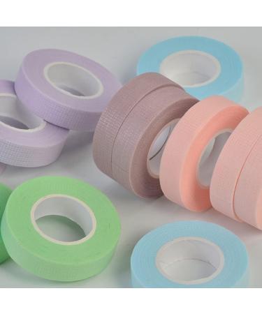 FRCOLOR 8rolls Tape Fabric Facial Tape Adhesive Fabric Tapes White Gaffers Tape White Gaffer Tape Adhesive Tape Lashes Tool Foam Lash Tape Cotton Swab Eyelash Cotton Stem 5.1x5.1cm Assorted Color - Buy Online on GoSupps.com