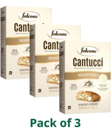 Falcone Almond Cantucci 200g Pack of 3 - Mandorle Cantuccini - Buy Online on GoSupps.com