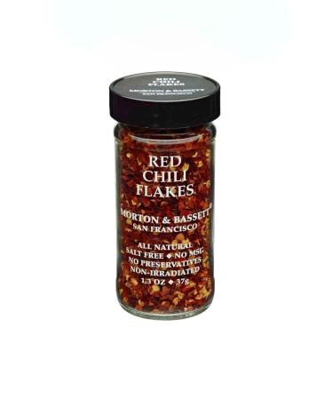 Morton & Basset Spices, Red Chili Flakes, 1.3 Ounce
