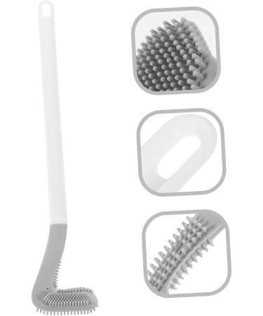 Solustre Golf Toilet Brush - Limestone Remover & Bathroom Cleaning Tool | No Punching White TPR - Buy Online on GoSupps.com