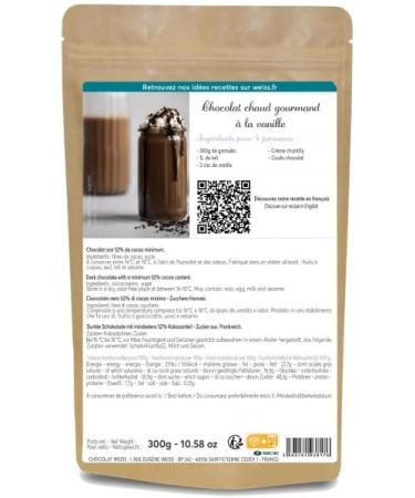  DUPLEIX Weiss Gourmet Hot Chocolate Powder 300g - Buy Online on GoSupps.com