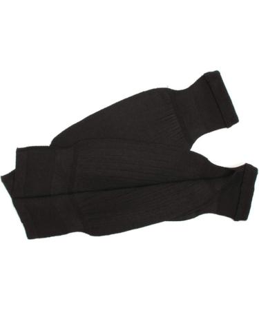 Winter Knee Warmers Knee Brace Sleeve Leg Warmer for Women Men Wool Thicken Thermal Knee Brace Sleeve Black - Buy Online on GoSupps.com
