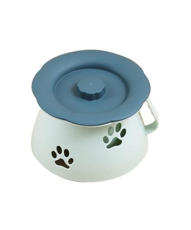 NEDLON Chamber Pot for Adults Kids Portable Toilets Bedpan with Lid and Handle Spittoon Urinal Potty Multifunctional Home Bucket (Color : Blue)