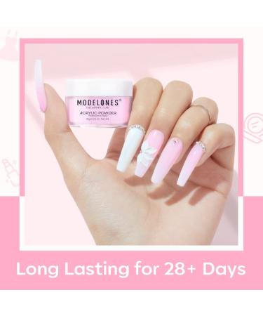 Shop Modelones Acrylic Powder - 6 Colors Transparent Jelly Nude Nail Art - Milky White & Pink - Perfect for 3D Carving & French Extensions - Ideal Gifts for Women - Buy Online on GoSupps.com