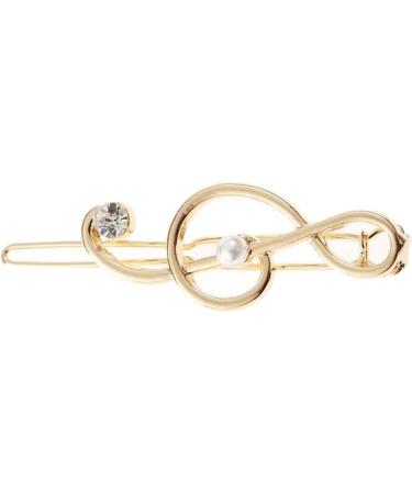 4x Dainty Hairpin Clip Music Note Hair Snap Clamp Womens Girls Headwear - Buy Online on GoSupps.com