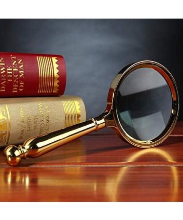 Magnifying Glass 10 Times High-Definition Handheld Optical Lens is Suitable for Children Students with The Elderly to Read and Identify The Repair of The Elderly HD Expansion Mirror Good Times - Buy Online on GoSupps.com