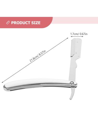 Beavorty Manual Safety Razor for Men | Professional Beard & Hairdresser Razor Blade Holder - Old Fashioned ABS Design - Buy Online on GoSupps.com