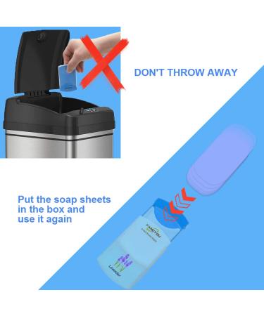 200PCS Portable Paper Soap Sheets | Travel Foaming Hand Soap | Mini Disposable Scented Soap Flakes | Skin-Friendly | Perfect for Camping & Outdoors | Pack of 300 - Buy Online on GoSupps.com