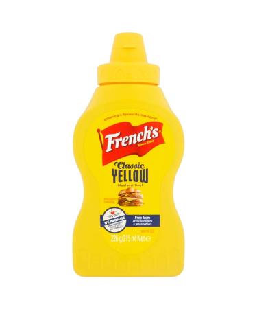 French's Classic Yellow Mustard 226g Yellow Mustard 226 g (Pack of 1)