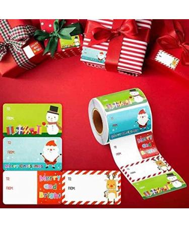 Christmas Tags Gift Tag Stickers for Gifts 500Pcs Self Adhesive Stickers Gift Tags Decorations Gift Wrapping Presents Labels for Gift Bags Cards Envelope Decals Birthday Wedding Holiday Decor (snowman) - Buy Online on GoSupps.com
