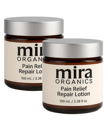 KUNLEN 2Pack Mira Pain Relief & Repair Lotion Nerve Relief Cream for Hands Wrists & Body Non-Greasy Formula with Arnica Magnesium & Botanical Extracts 3.38 fl oz