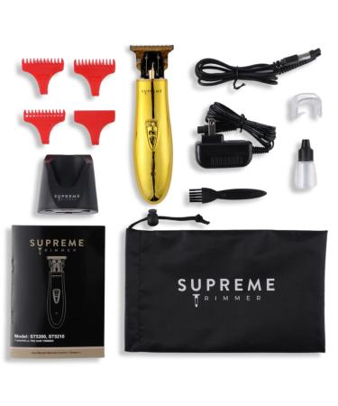 SUPREME TRIMMER ST5200 Professional Barber Hair Trimmer - Cordless Clipper for Men | Gold T-Shaper Beard and Hair Liner - Buy Online on GoSupps.com