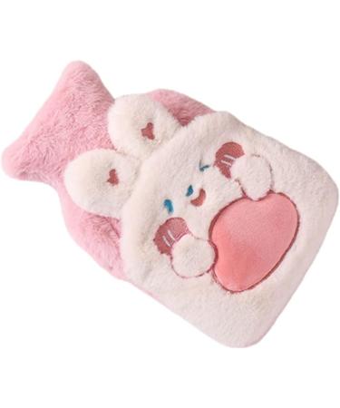 Operitacx Hot Water Bottle with Soft Plush Cover Washable Relief for Cramps Neck & Back Pain Feet and Shoulders (Pink) | International Shipping Available - Buy Online on GoSupps.com