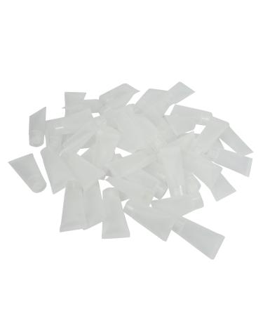 dieyyuca 50 Pieces 15Ml Refillable Tube Empty Lotion Bottle Soft Tube with Lid Squeeze Travel Make Containers Refillable Container