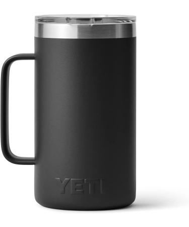 YETI Rambler 24 oz Mug - Vacuum Insulated Stainless Steel with MagSlider Lid - Black - Buy Online on GoSupps.com