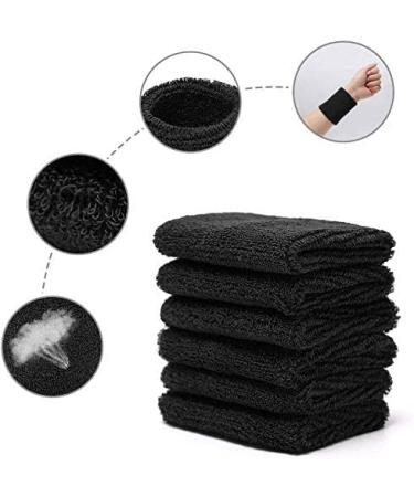 Flexible Welding Tape Wrist Straps - 6 Absorbing Bands for Men & Women | Gym Wrist Wraps & Bracelets - Black - Buy Online on GoSupps.com