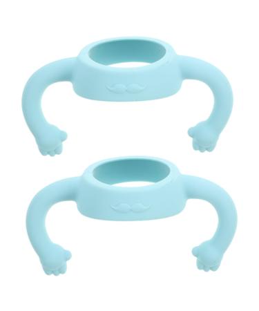Abaodam 2pcs Bottle Handle Newborn Bottle Grip Handle Bottle Grip Bottle Grip Bottle Accessories Feeding Bottle Milk Bottle 14.00X5.00X5.00CM Sky-blue